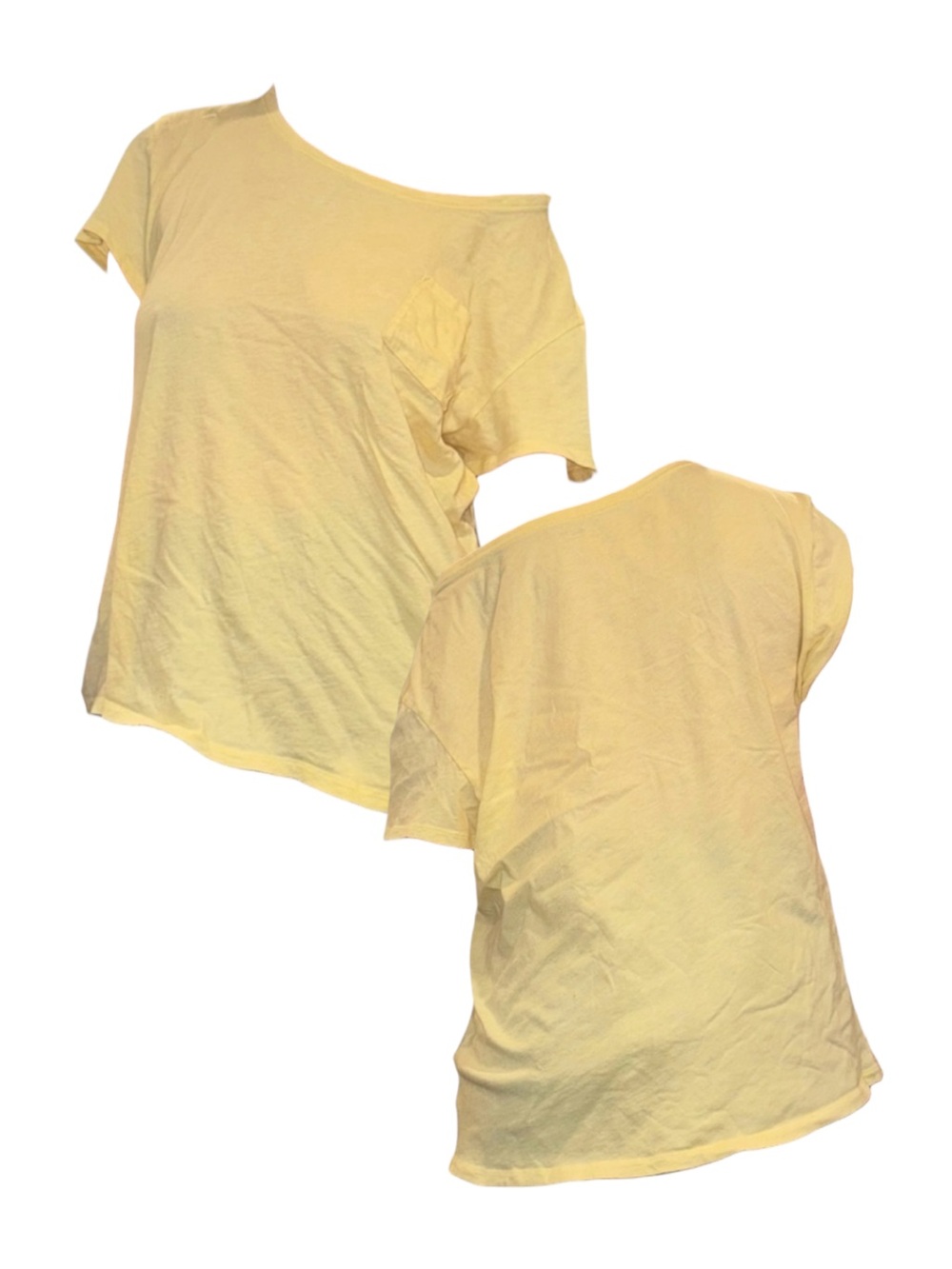 GAP Yellow Off-Shoulder Tee